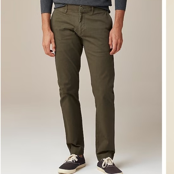J. Crew 484 Slim-fit stretch chino pant in Catskill Green size 34/30 NWT AR885 - Picture 2 of 13